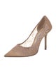 Jimmy Choo Lace Crystal Embellishments Pumps