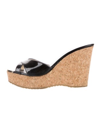 Jimmy Choo Patent Leather Slides