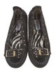Jimmy Choo Leather Studded Accents Flats