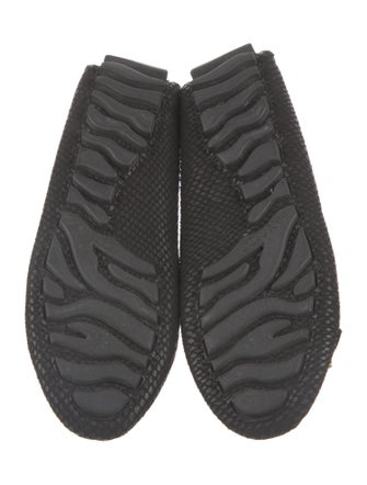 Jimmy Choo Leather Studded Accents Flats