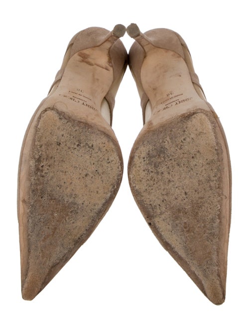 Jimmy Choo Suede Mesh Accents Pumps