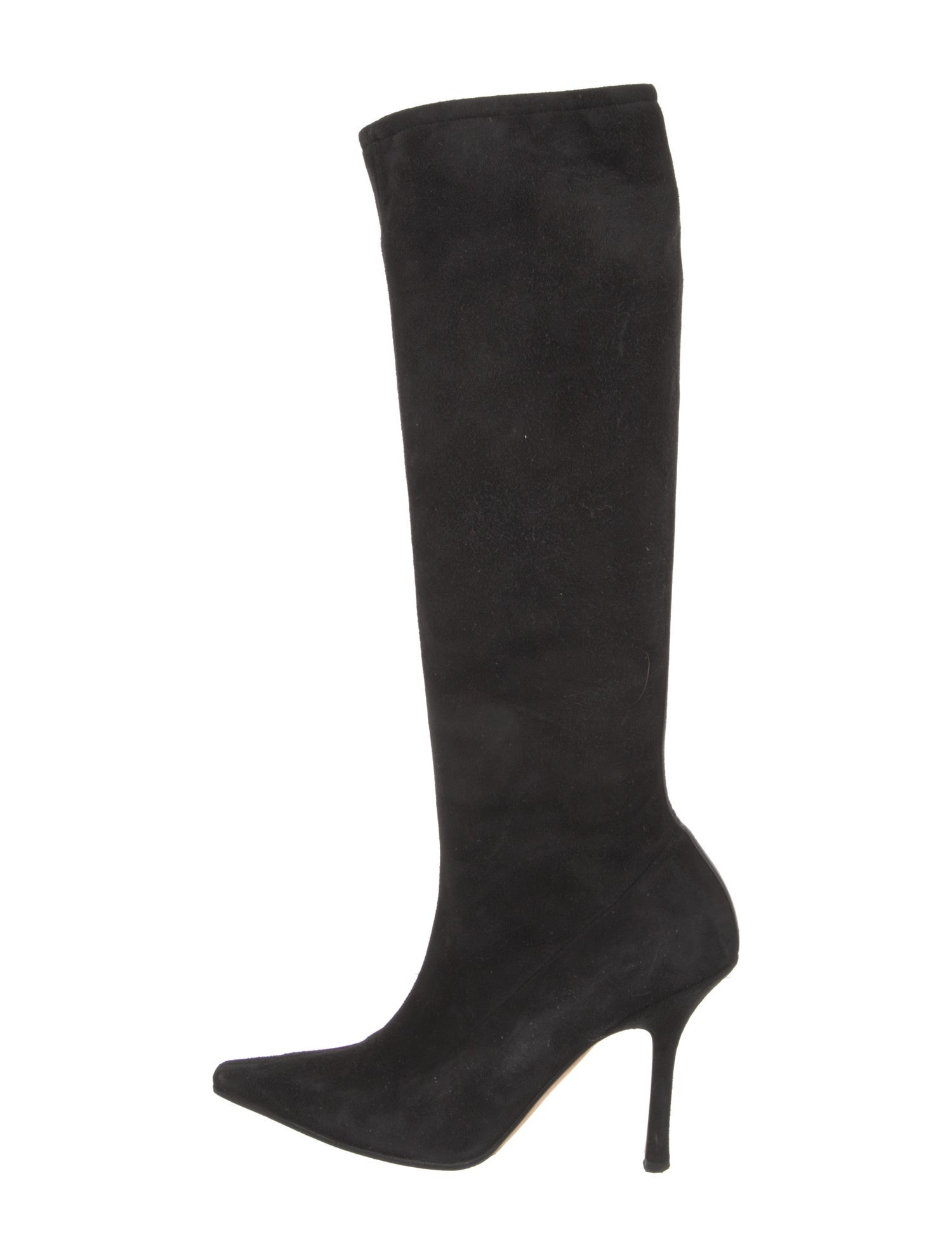 Jimmy Choo Suede Leather Trim Embellishment Boots