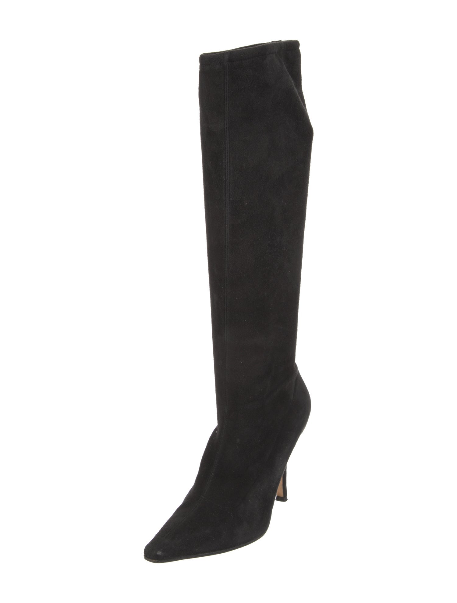 Jimmy Choo Suede Leather Trim Embellishment Boots