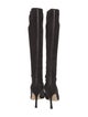 Jimmy Choo Suede Leather Trim Embellishment Boots
