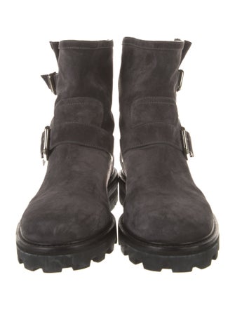 Jimmy Choo Suede Moto Boots