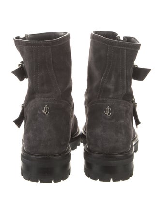 Jimmy Choo Suede Moto Boots