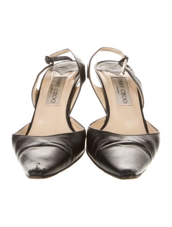 Jimmy Choo Leather Slingback Pumps