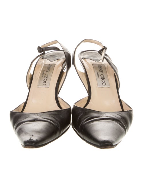 Jimmy Choo Leather Slingback Pumps