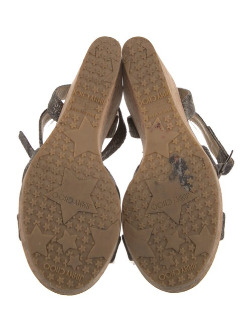 Jimmy Choo Leather Animal Print Slingback Pumps