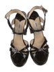 Jimmy Choo Patent Leather Leather Trim Embellishment Pumps