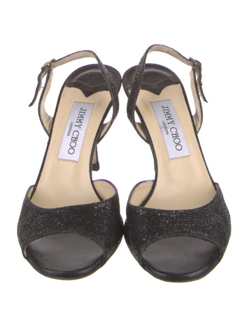 Jimmy Choo Glitter Slingback Pumps