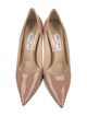 Jimmy Choo Patent Leather Leather Trim Embellishment Pumps