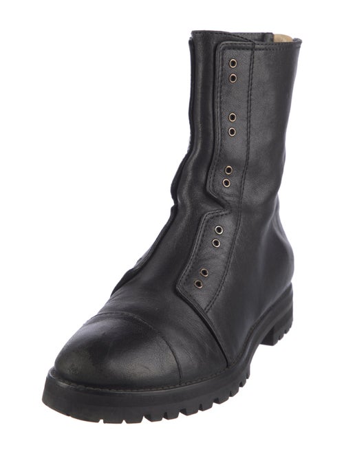 Jimmy Choo Leather Combat Boots