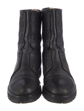 Jimmy Choo Leather Combat Boots