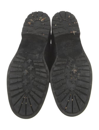 Jimmy Choo Suede Distressed Accents Moto Boots