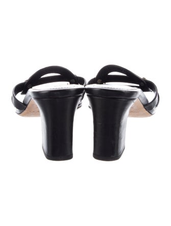 Jimmy Choo Leather Studded Accents Slides
