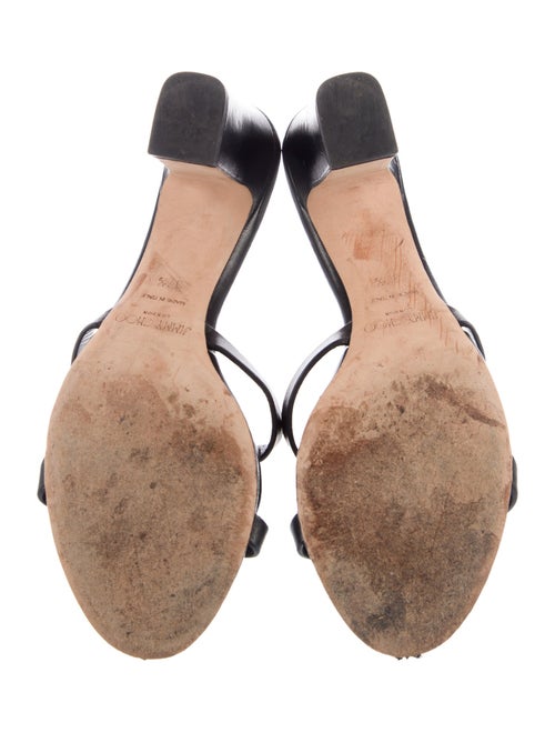 Jimmy Choo Leather Studded Accents Slides