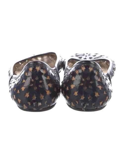 Jimmy Choo Patent Leather Lasercut Accents Flats