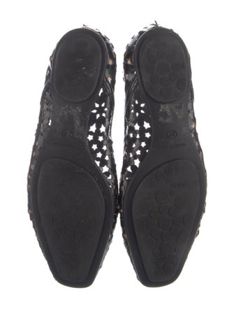 Jimmy Choo Patent Leather Lasercut Accents Flats