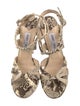 Jimmy Choo Snakeskin Animal Print Sandals