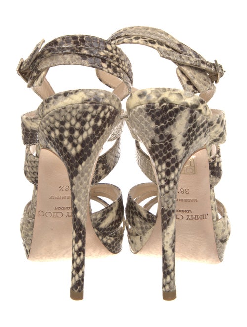 Jimmy Choo Snakeskin Animal Print Sandals