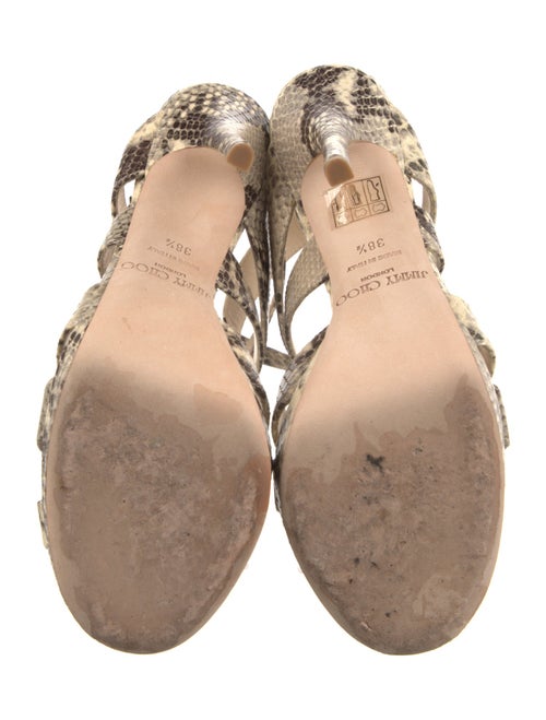 Jimmy Choo Snakeskin Animal Print Sandals