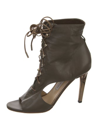 Jimmy Choo Leather Lace-Up Boots