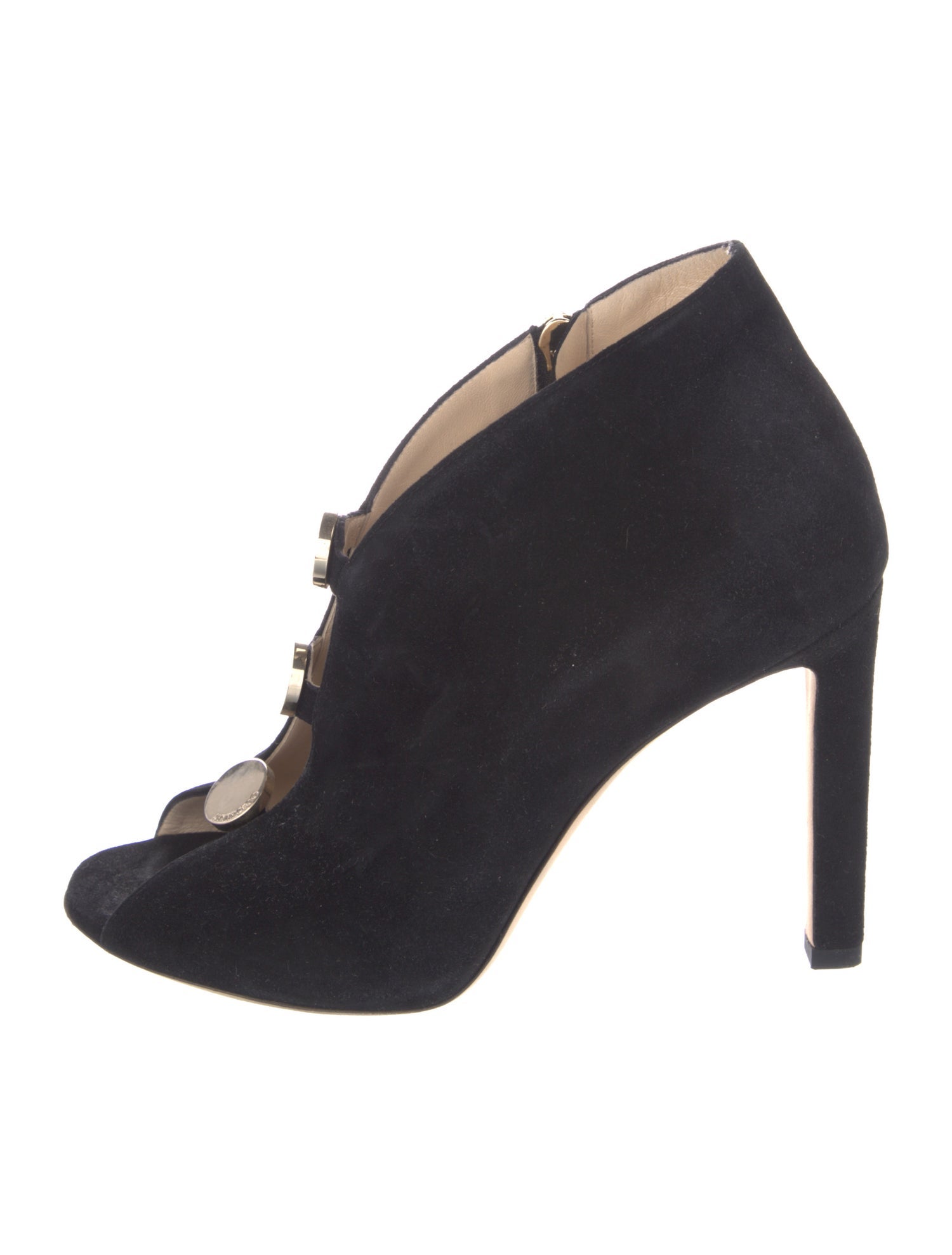 Jimmy Choo Suede Cutout Accent Lace-Up Boots