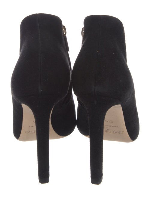 Jimmy Choo Suede Cutout Accent Lace-Up Boots