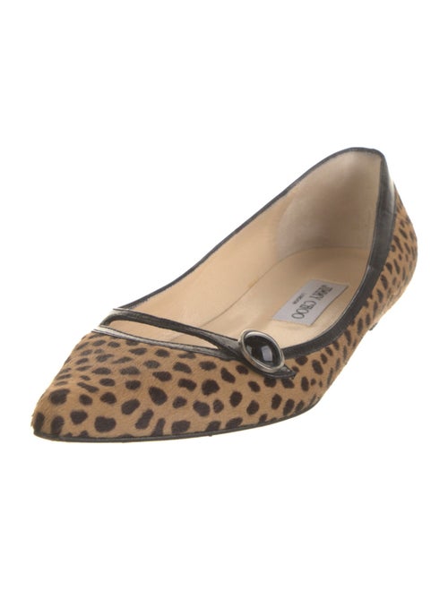 Jimmy Choo Ponyhair Animal Print Flats