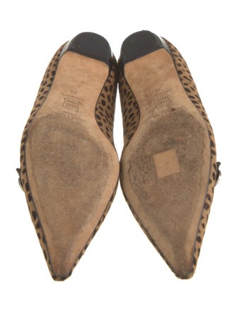 Jimmy Choo Ponyhair Animal Print Flats