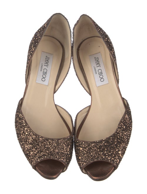 Jimmy Choo Glitter D'Orsay Pumps