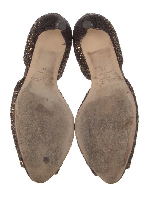 Jimmy Choo Glitter D'Orsay Pumps