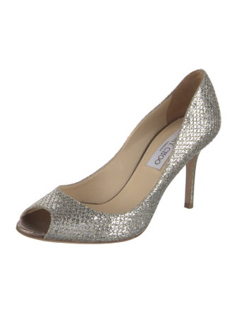 Jimmy Choo Glitter Glitter Accents Pumps