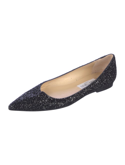 Jimmy Choo Glitter Glitter Accents Flats