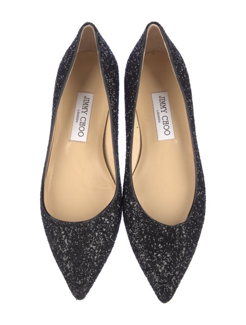 Jimmy Choo Glitter Glitter Accents Flats