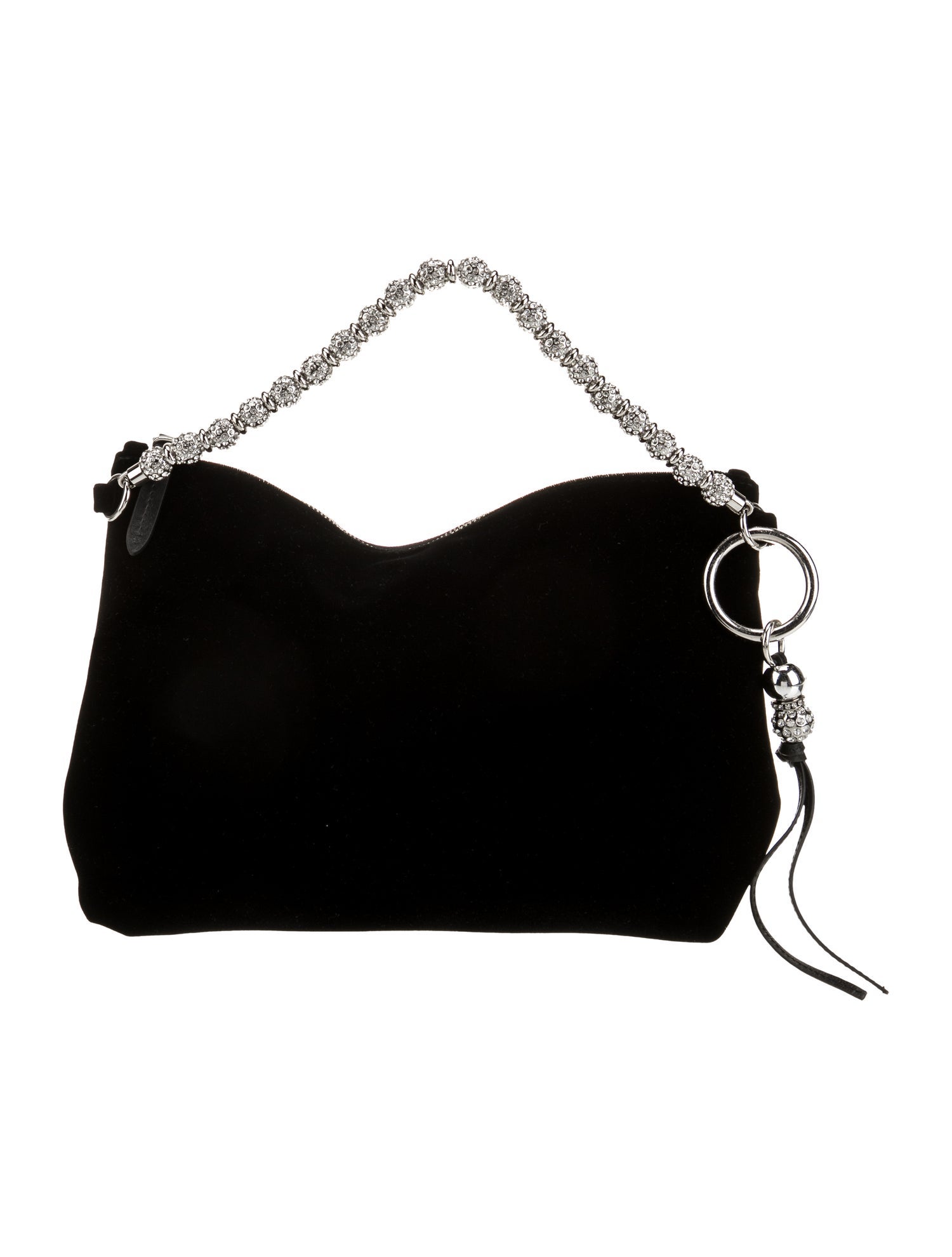 Jimmy Choo Velvet Top Handle Bag