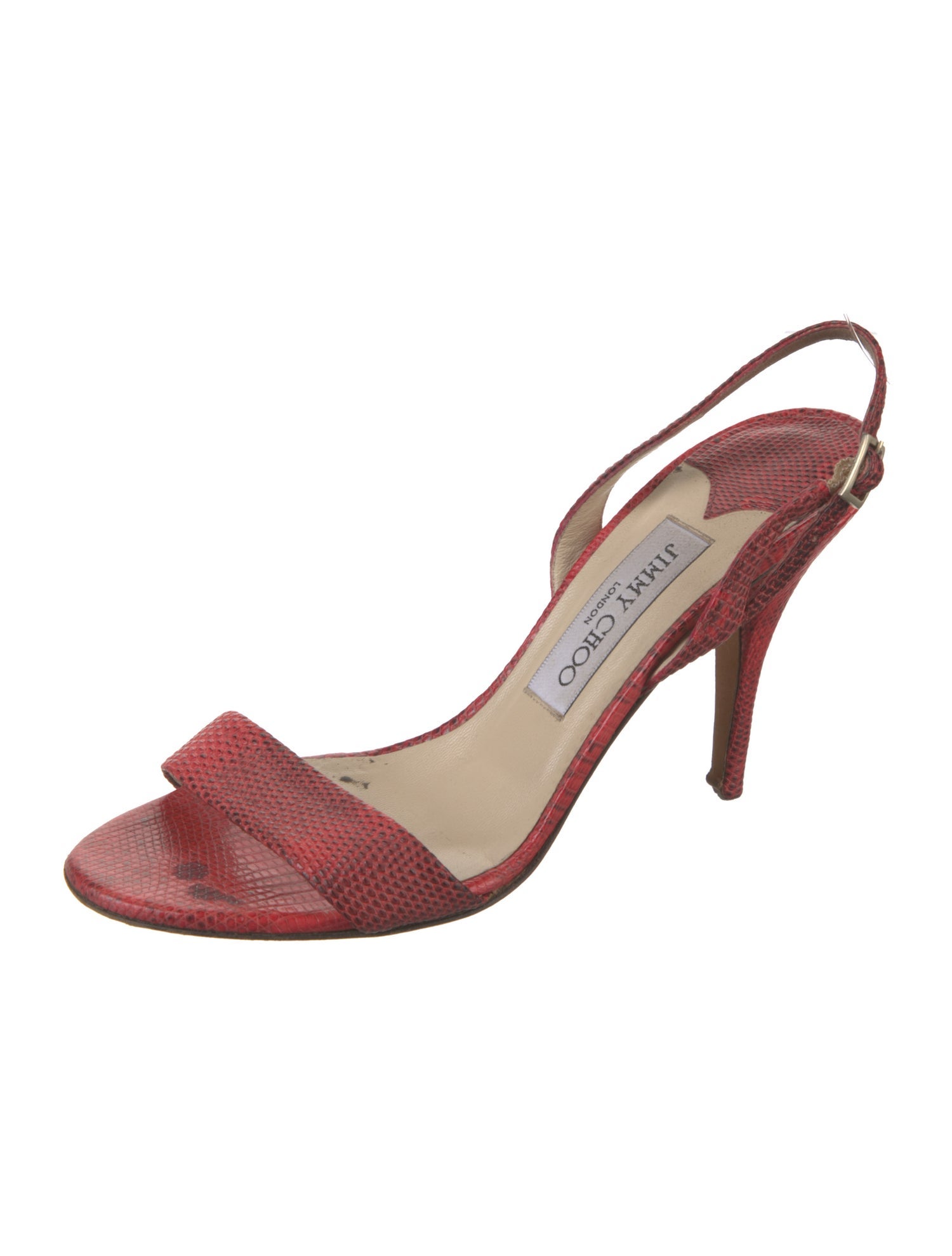Jimmy Choo Leather Slingback Sandals