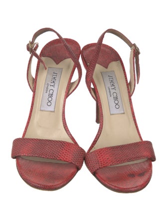 Jimmy Choo Leather Slingback Sandals