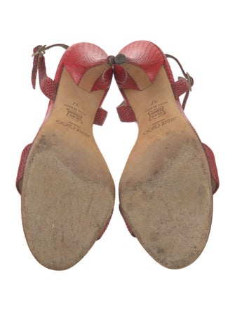 Jimmy Choo Leather Slingback Sandals