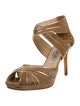 Jimmy Choo Suede Glitter Accents Sandals