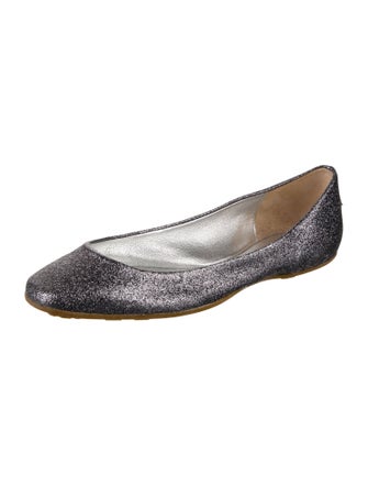 Jimmy Choo Glitter Ballet Flats