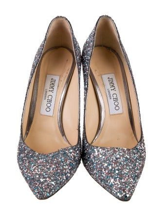Jimmy Choo Glitter Glitter Accents Pumps