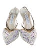 Jimmy Choo Satin Crystal Embellishments D'Orsay Pumps