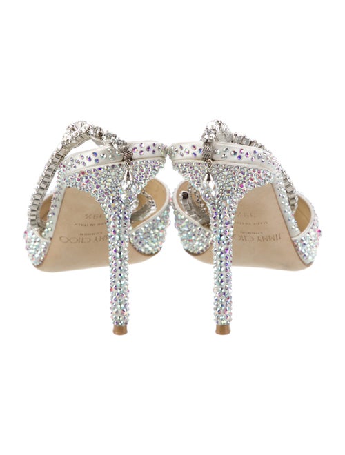 Jimmy Choo Satin Crystal Embellishments D'Orsay Pumps