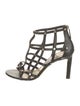 Jimmy Choo Leather Studded Accents Sandals