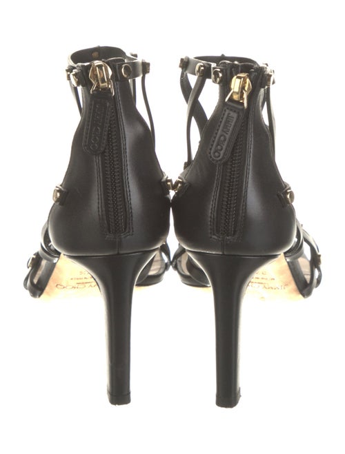 Jimmy Choo Leather Studded Accents Sandals