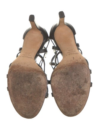 Jimmy Choo Leather Studded Accents Sandals