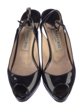 Jimmy Choo Patent Leather Slingback Pumps