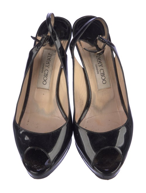 Jimmy Choo Patent Leather Slingback Pumps